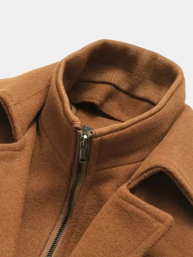 Cappotto Essenziale in Mistura di Lana - Roma Essenza