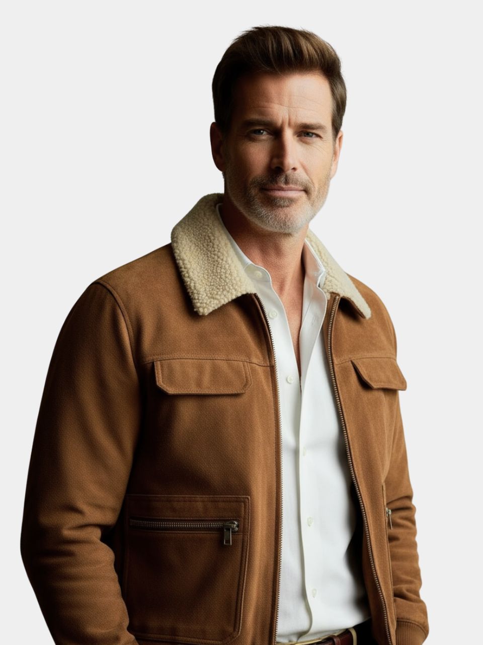 Giacca in Suede Fleece Essenziale - Roma Essenza